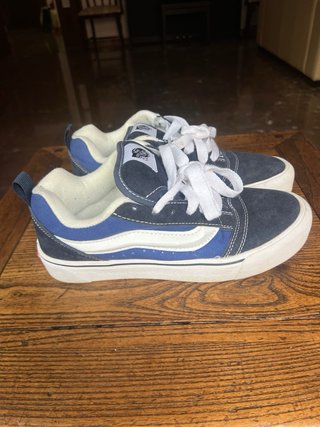 Zapatillas Vans Mujer Azul Marino y Blanco
