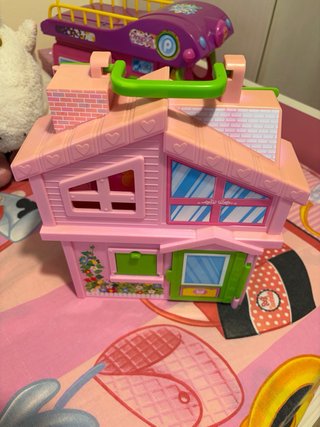 Casa de muñecas Pin y Pon rosa