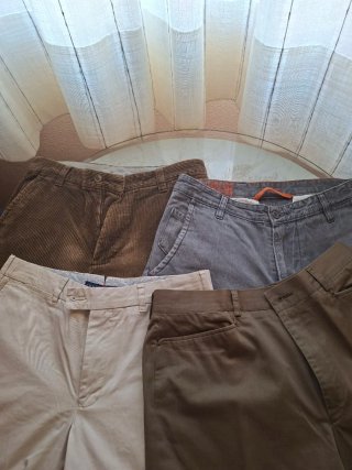 Lote 4 pantalones de marca talla 33/34 Gant,Tommy.