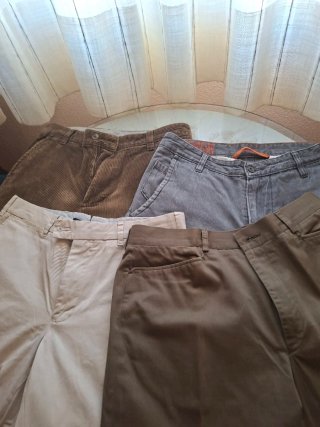 Lote 4 pantalones de marca talla 33/34 Gant,Tommy.