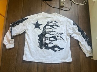 Sudadera Hellstar Blanca Manga Larga