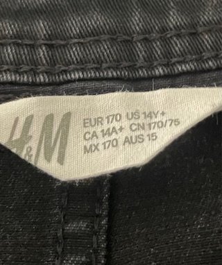 Falda tejana H&M botones mini