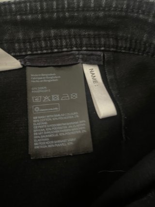 Falda tejana H&M botones mini