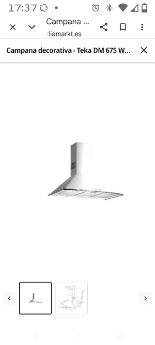 Campana extractora de cocina 90cm