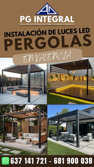 Instalación de Pérgolas y carpas