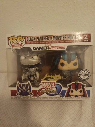 Funko Pop Black Panther vs Monster Hunter 2 Pack