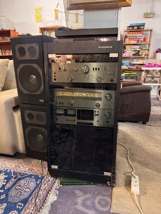 Equipo Música Vintage Telefunken Plata/Negro