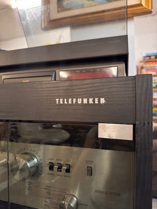 Equipo Música Vintage Telefunken Plata/Negro
