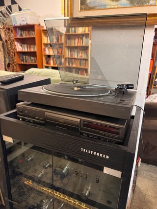 Equipo Música Vintage Telefunken Plata/Negro
