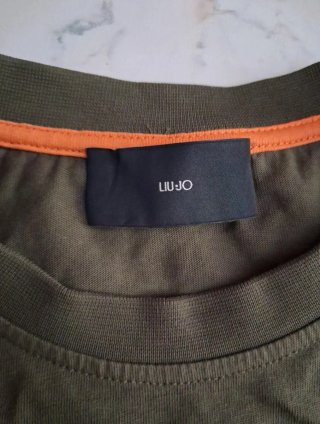 T-shirt Liu Jo verde militare est. 1995