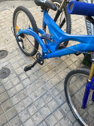 Bicicleta de Descenso Azul