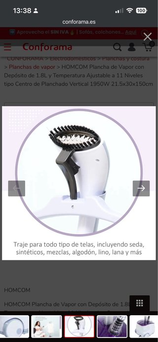Plancha de vapor vertical para ropa