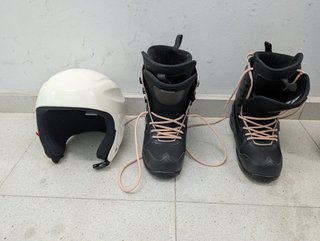 Tabla Snowboard con Botas y Casco