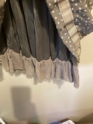 Vestido midi gasa lunares