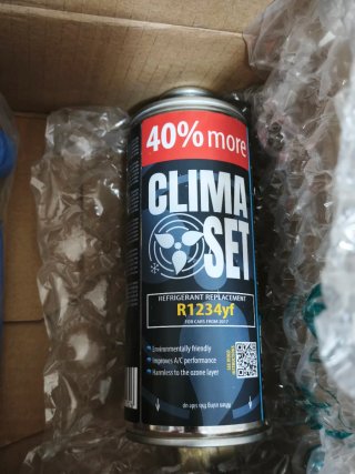 CLIMASET Kit Recarga A/C para Coche R1234yf