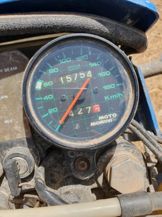 Moto Morini 350 Kanguro Azul