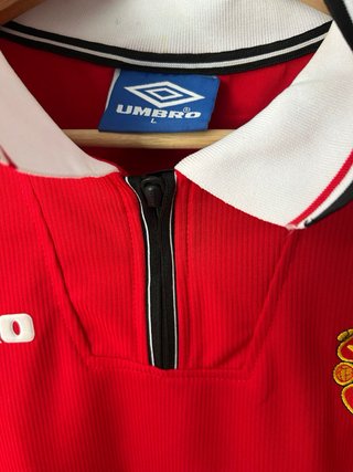 Camiseta Manchester United Beckham #7 Umbro Roja