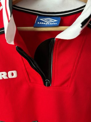 Camiseta Manchester United Beckham #7 Umbro Roja