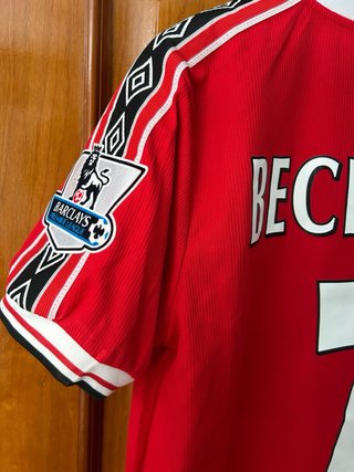 Camiseta Manchester United Beckham #7 Umbro Roja