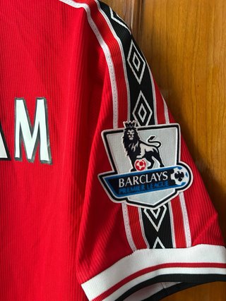 Camiseta Manchester United Beckham #7 Umbro Roja
