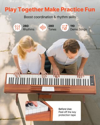 Pianoforte Digitale 88 Tasti con Pedale Sustain