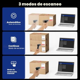 EYOYO LECTOR CÓDIGOS BARRAS INALÁMBRICO BLUETOOTH