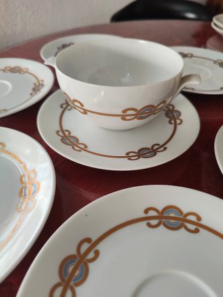 Juego Consomé Porcelana Bidasoa Vintage 1970