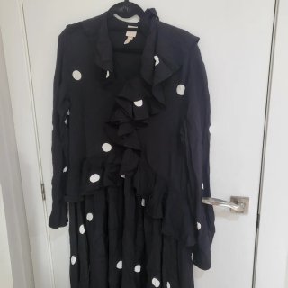 Vestido H&M lunares negro talla M