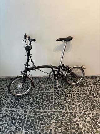 Bicicleta Brompton plegable motor electrico