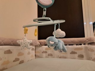 Móvil Cuna Chico Estrellas Luna Oso