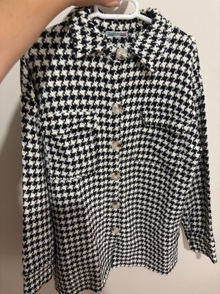 Sobrecamisa Mujer Houndstooth