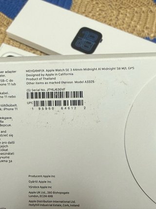 Apple Watch SE 3 44mm Midnight Aluminum