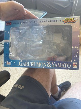 Figura Megahouse Garurumon y Matt Digimon