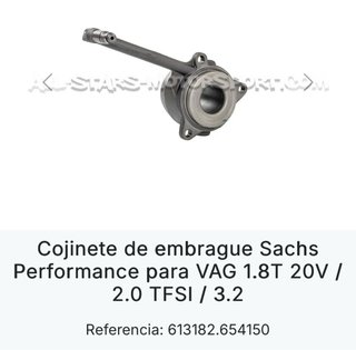 Coginete de embrague sachs performance 2.0 TFSI