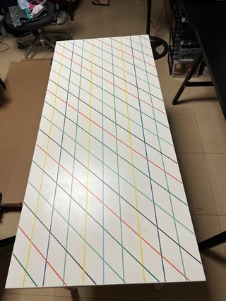 Mesa Ikea Diseño Diamantes Multicolor