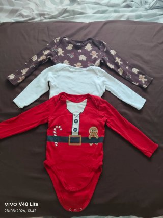 Lote 3 Bodies Bebé Navidad