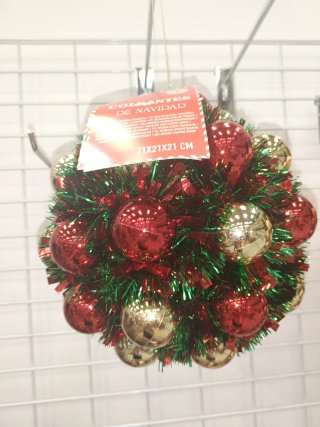 Bola Decorativa Navidad Colgante Grande