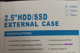 Carcasa de disco duro externo, USB 3.0
