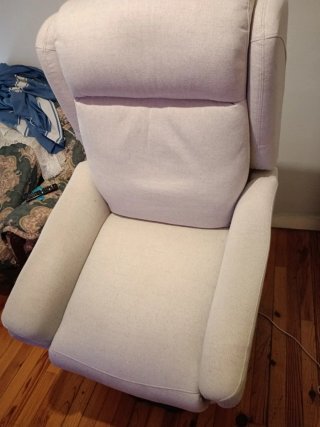 Sofá reclinable eléctrico beige
