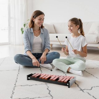 Glockenspiel Xilofono 25 Note con 4 Bacchette
