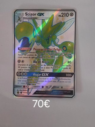 Carta Pokémon Scizor GX Fase 1