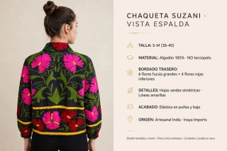 Chaqueta Suzani Bordada Talla M