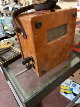 Amperometro Vintage SEB anni '50 Cassa Legno