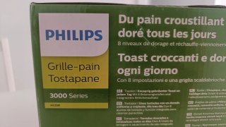 Tostadora Philips Serie 3000 Negra