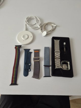 Cargador y correas Apple Watch S9