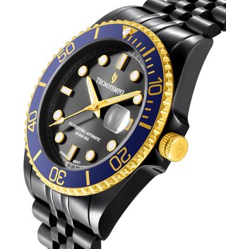Orologio Tecnotempo Automatico 200M Oro Nero