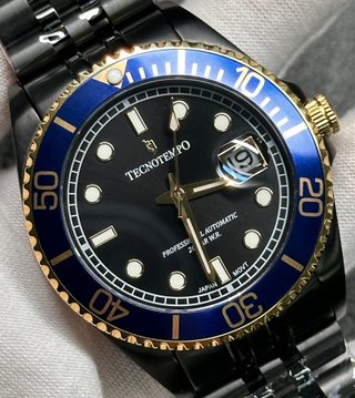Orologio Tecnotempo Automatico 200M Oro Nero