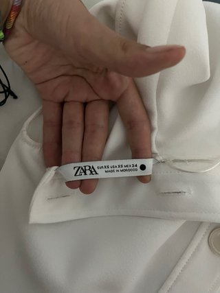 Camiseta Zara Blanca Talla XS