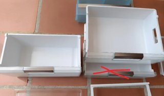 Nevera-congelador Siemens: Estantes y Cajones