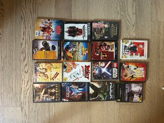 15 dischi dvd